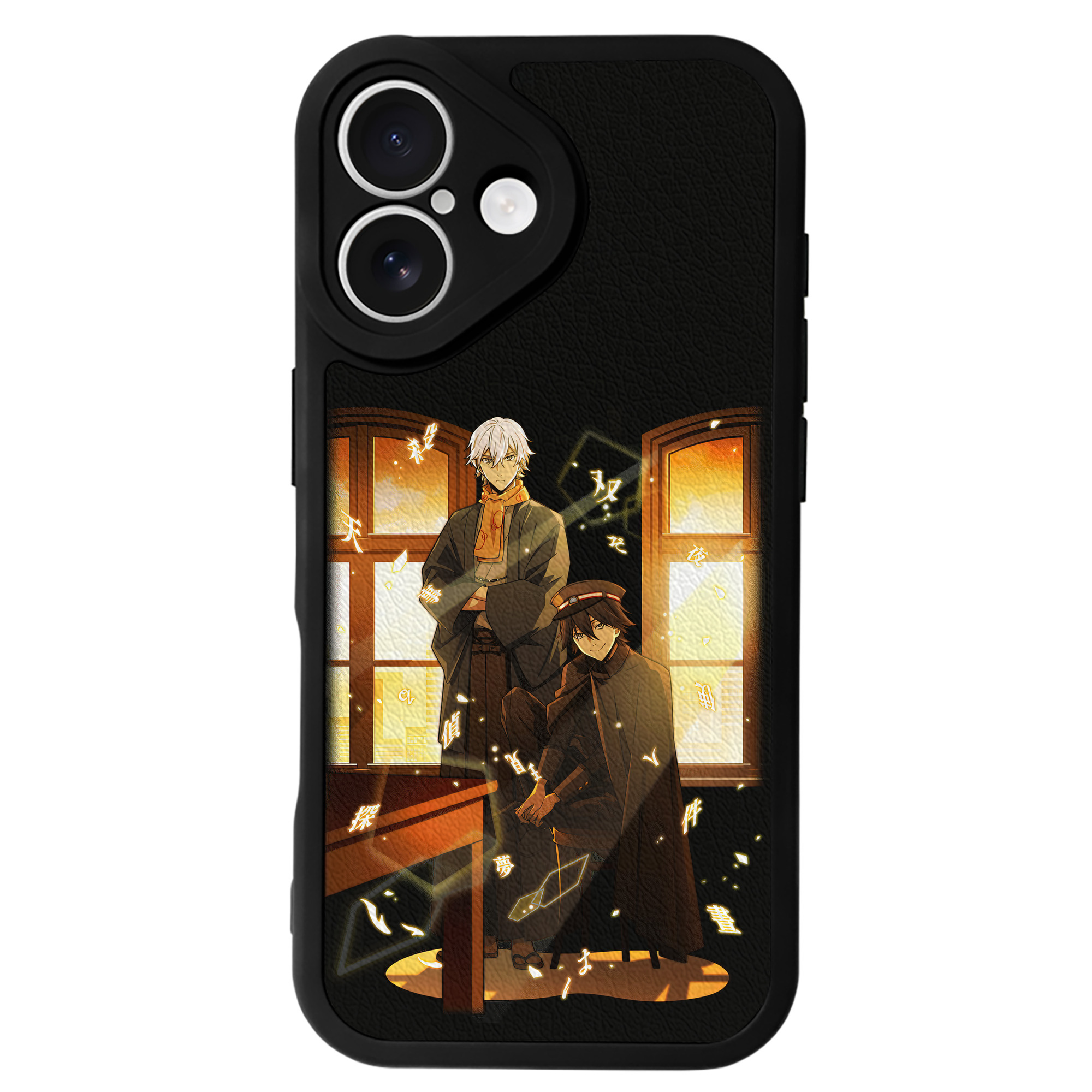 （画像用） 文豪ストレイドッグス Bungo Stray Dogs 【iPhone 16シリーズ対応】シリコンスマホケース（レザー調） 材質：シリコン